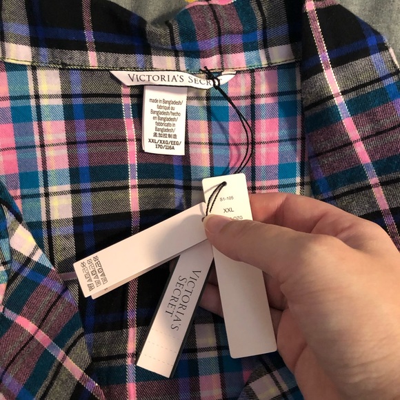 Victoria’s Secret flannel pajama shorts set size XXL - Picture 4 of 5